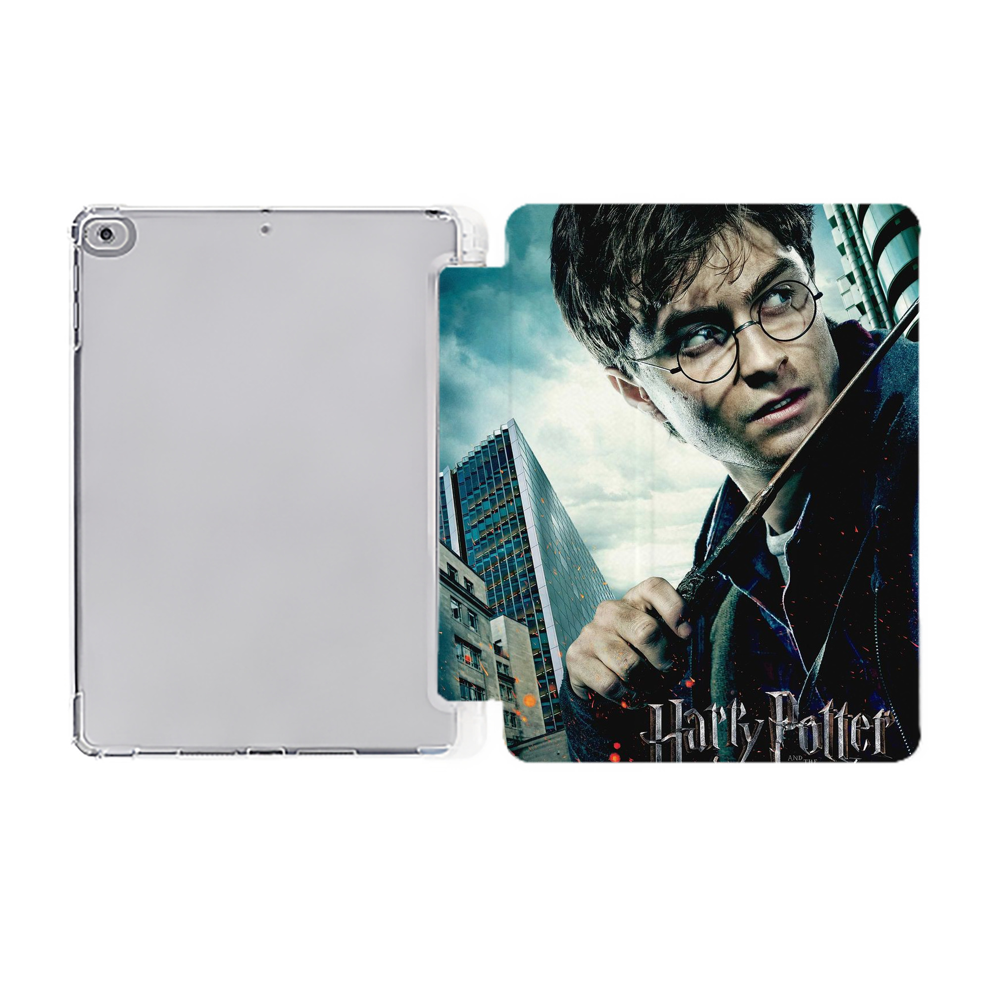 （画像用） Harry Potter ハリー・ポッターシリーズ IPad ケース ペン収納付き 三つ折りスタンド PUレザー×シリコン 対応機種9.5/10.5/10.9インチ